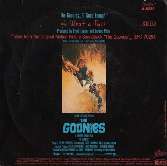 Cyndi Lauper : The Goonies 'R' Good Enough (7", Single)