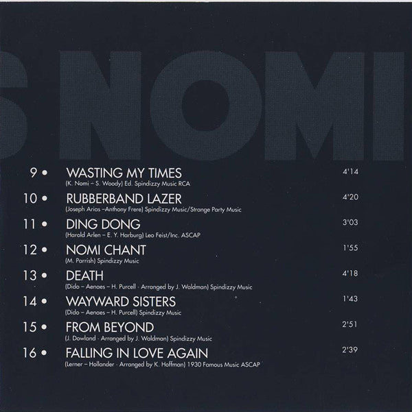 Klaus Nomi : The ★ Collection (CD, Comp)