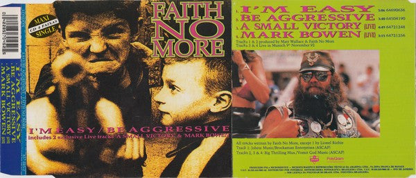 Faith No More : I'm Easy / Be Aggressive (CD, Maxi)