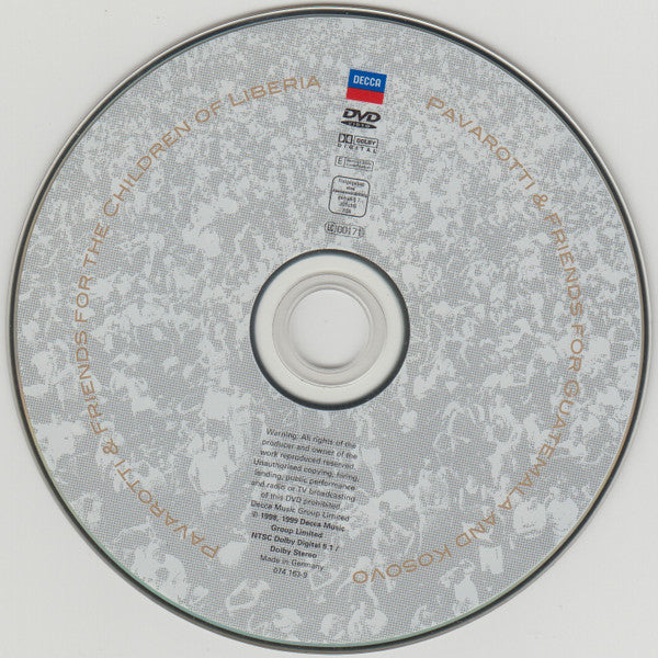 Various : Pavarotti & Friends For The Children Of Liberia / Pavarotti & Friends For Guatemala And Kosovo (DVD-V, NTSC)