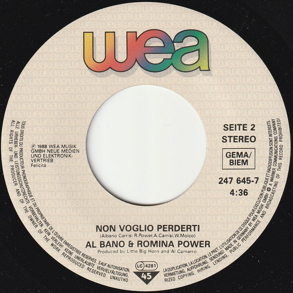 Al Bano & Romina Power : Fragile (7", Single)