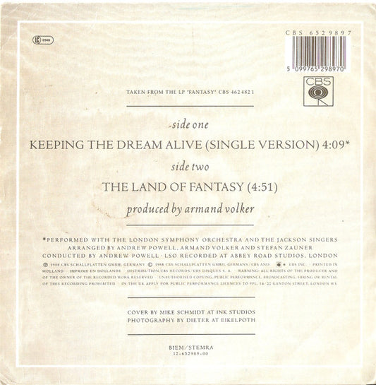 Münchener Freiheit : Keeping The Dream Alive (7", Single)