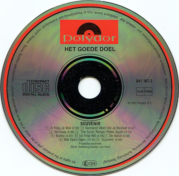 Het Goede Doel : Souvenir (CD, Album)