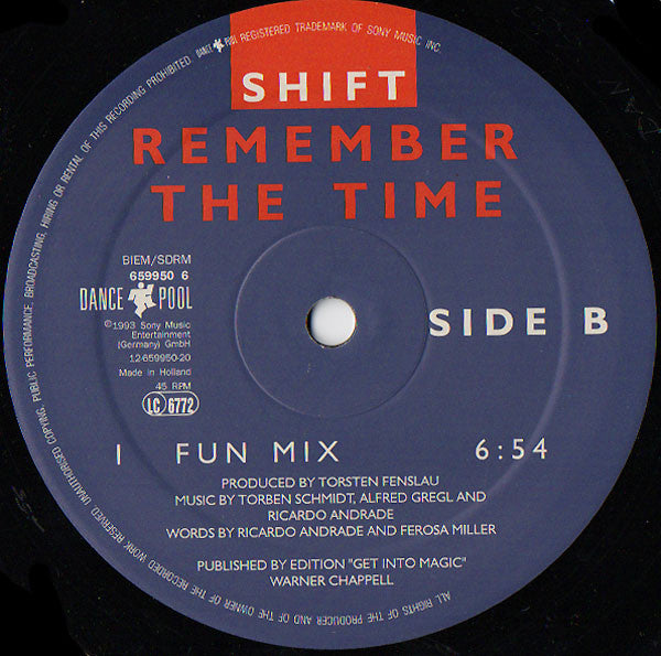 Shift (4) : Remember The Time (12")