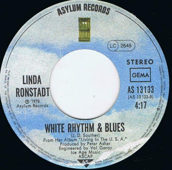 Linda Ronstadt : Back In The U.S.A. (7", Single)