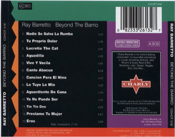 Ray Barretto : Beyond The Barrio (CD, Comp, RM)