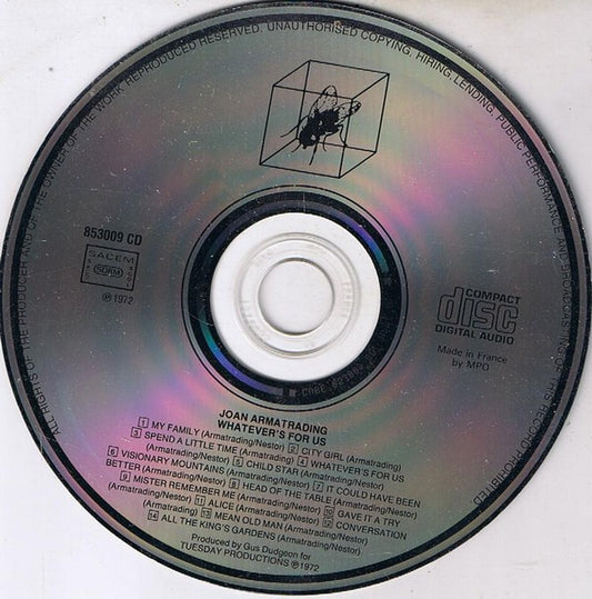 Joan Armatrading : Whatever's For Us (CD, Album, RE)