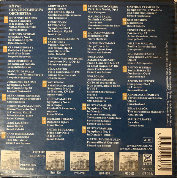 Concertgebouworkest : 1950 - 1960 (Live The Radio Recordings) (14xCD + Box, Comp)