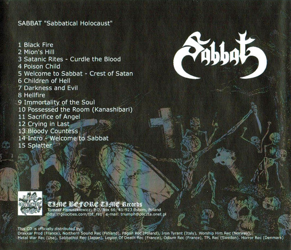 Sabbat : Sabbatical Holocaust (CD, Album, Comp, Ltd)