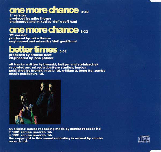 Bronski Beat : One More Chance (CD, Single)