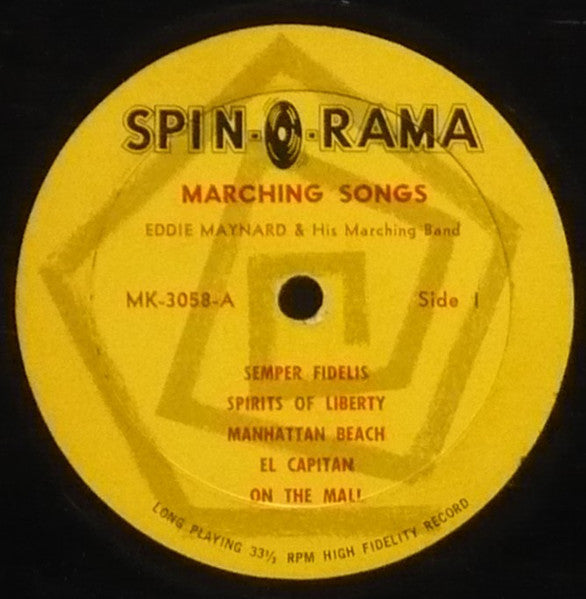 Eddie Maynard And His Marching Band : Marching Songs (LP, Album, Mono)
