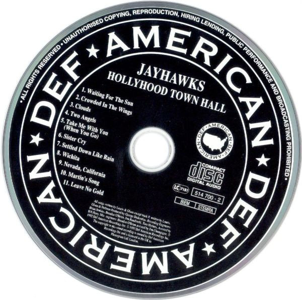 The Jayhawks : Hollywood Town Hall (CD, Album)