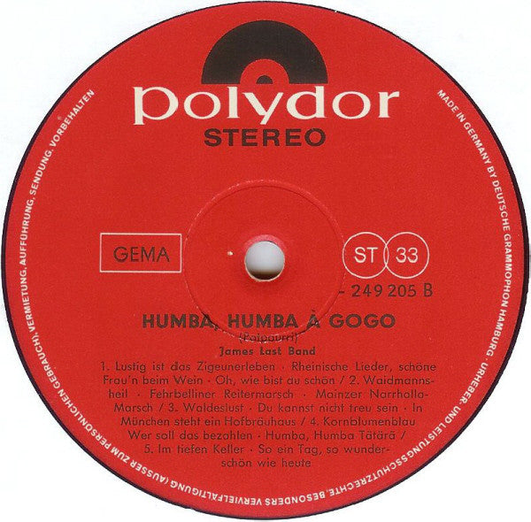James Last : Humba Humba À Gogo (LP, Album, Mixed)