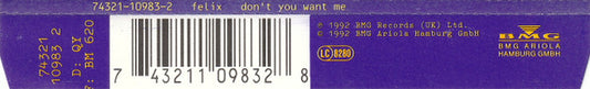 Felix : Don't You Want Me (CD, Single)