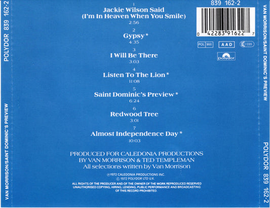 Van Morrison : Saint Dominic's Preview (CD, Album, RE)