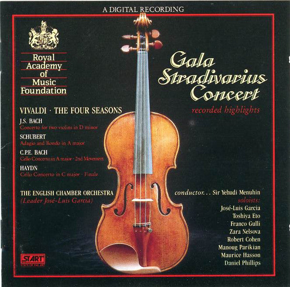 Antonio Vivaldi, Joseph Haydn, Franz Schubert, English Chamber Orchestra, Yehudi Menuhin : Gala Stradivarius Concert (CD, Album)