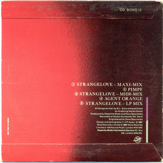 Depeche Mode : Strangelove (CD, Single, car)