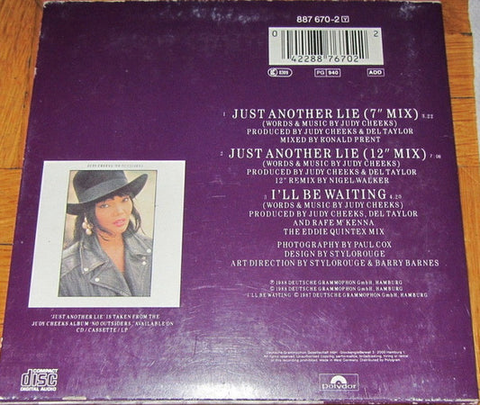 Judy Cheeks : Just Another Lie (CD, Maxi, Car)