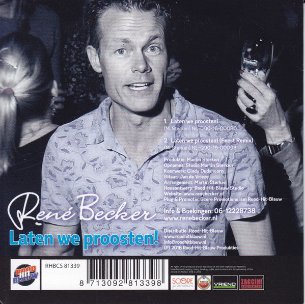 René Becker : Laten We Proosten! (CD, Single)