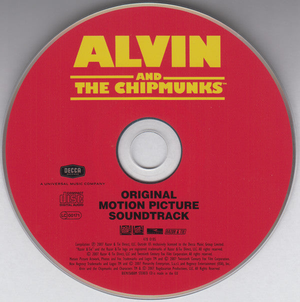 The Chipmunks : Alvin And The Chipmunks: Original Motion Picture Soundtrack (CD)