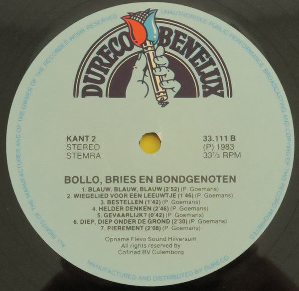 Bollo, Bries en Bondgenoten : Bollo, Bries En Bondgenoten (LP)