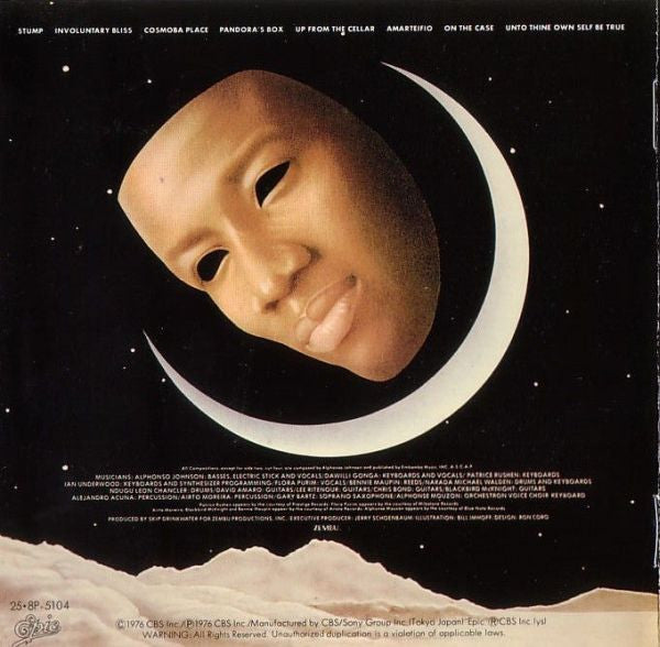 Alphonso Johnson : Moonshadows (CD, Album, RE)