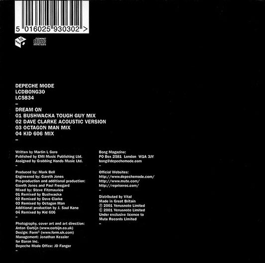 Depeche Mode : Dream On (CD, Single, Ltd)