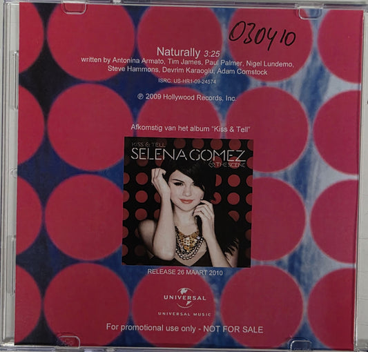 Selena Gomez & The Scene : Naturally (CDr, Single, Promo)
