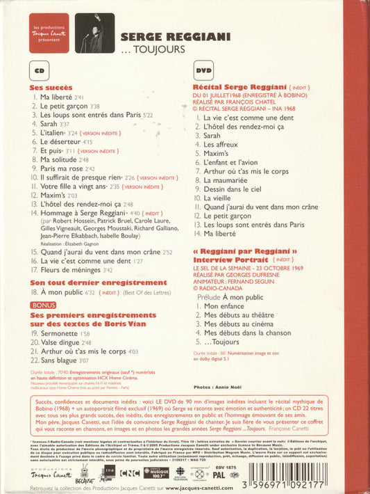 Serge Reggiani : ...Toujours (CD, Album, Comp + DVD-V)
