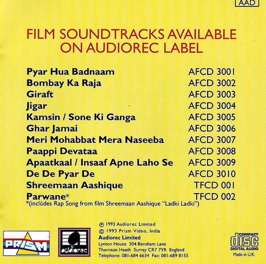 Anand Milind, Sameer : Kayda Kanoon (CD)