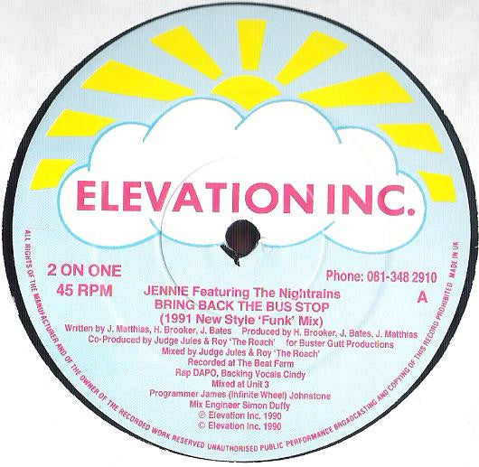 Jennie Matthias Featuring Night Trains : Bring Back The Bus Stop (12", Single)