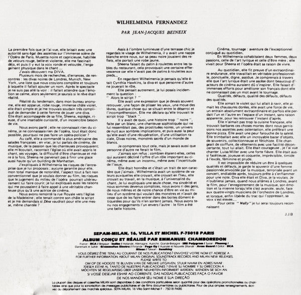 Vladimir Cosma : Diva (Bande Originale Du Film) (CD, Album, RE, RP)