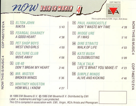 Various : Now This Is Music 4 (CD, Comp)