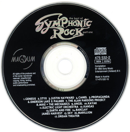 Various : The Best Of Symphonic Rock Part One (CD, Comp)