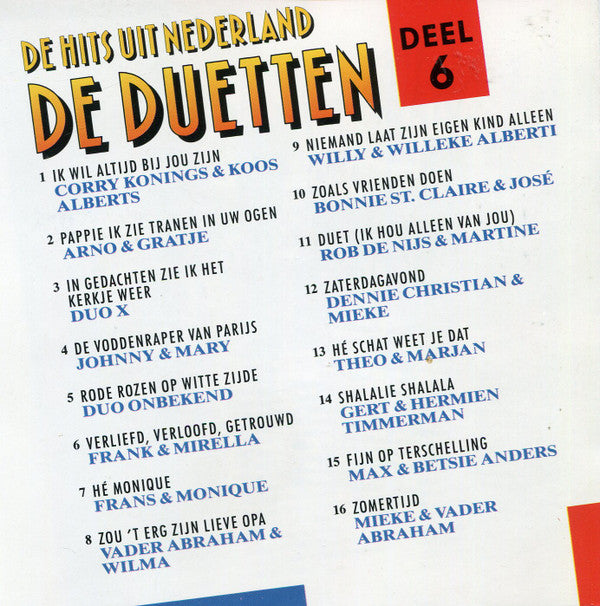 Various : De Hits Uit Nederland - De Duetten (CD, Comp)