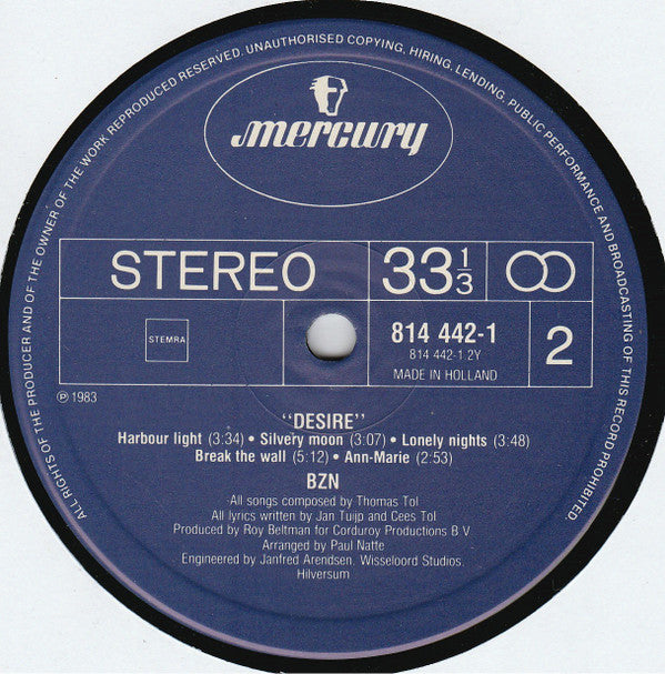 BZN : Desire (LP, Album)