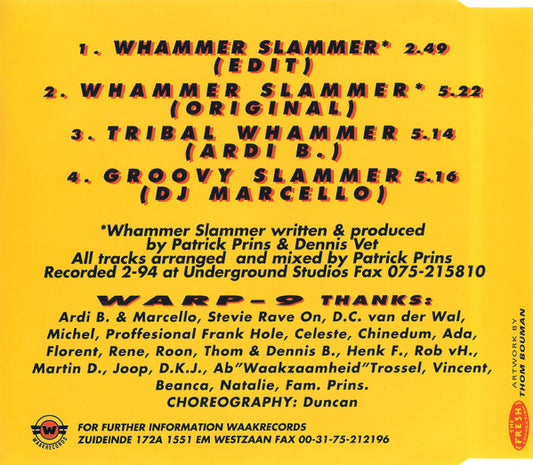 Warp 9 (2) : Whammer Slammer (CD, Maxi)