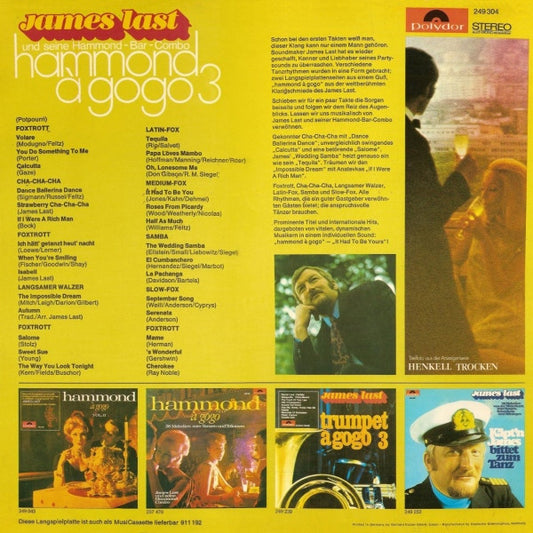 James Last & His Hammond Bar Combo : Hammond À GoGo 3 (LP, Album)