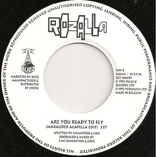 Rozalla : Are You Ready To Fly (7", Single)