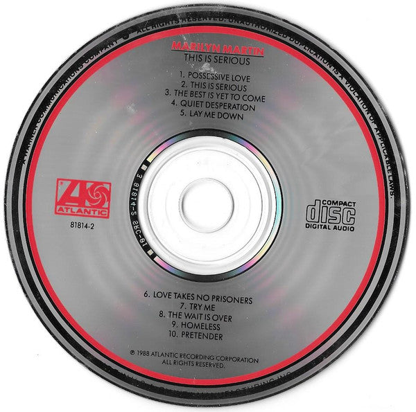 Marilyn Martin : This Is Serious (CD, Album)
