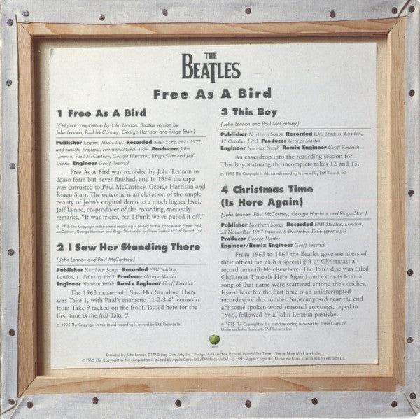 The Beatles : Free As A Bird (CD, Single)