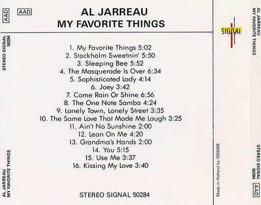 Al Jarreau : My Favorite Things (CD, Comp)