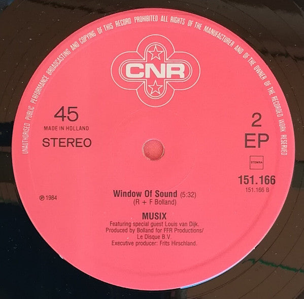 Musix (2) Featuring Special Guest Louis van Dijk : X-tra X-tra (Autobahn 5) (12", EP)