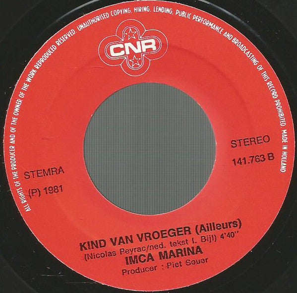 Imca Marina : Ook Als Ik Er Niet Ben (7", Single)