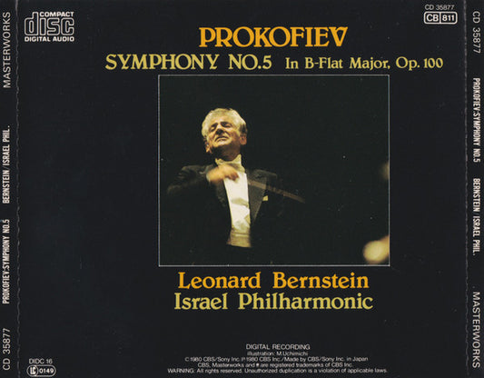 Sergei Prokofiev - Leonard Bernstein, Israel Philharmonic Orchestra : Symphony No. 5 In B-Flat Major, Op. 100 (CD, Album)