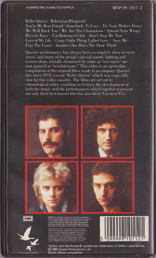 Queen : Greatest Flix (VHS, Comp, PAL)