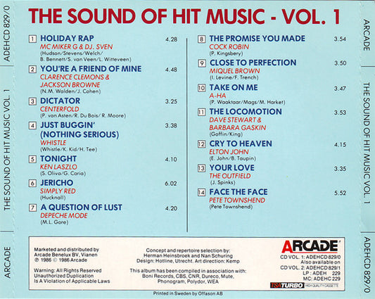Various : The Sound Of Hit Music Volume 1 (CD, Comp)