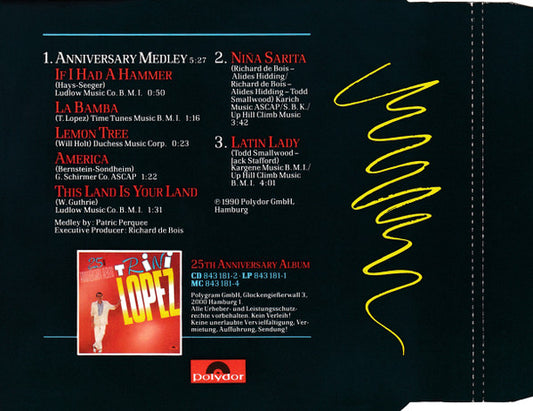 Trini Lopez : Anniversary-Medley / Niña Sarita (CD, Single)
