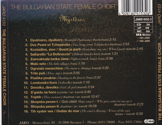 Bulgarian State Radio & Television Female Vocal Choir Guest: Sarband : Mystères (CD, Album)