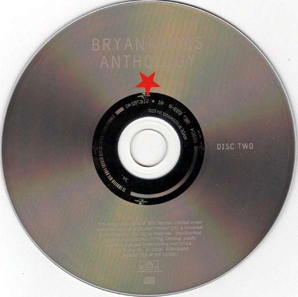 Bryan Adams : Anthology (2xCD, Comp)